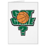 got game basketball design greeting cards