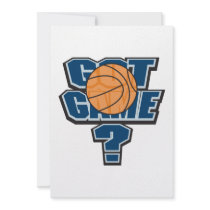 got game basketball design custom invites