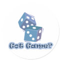 Got Game? dice stickers