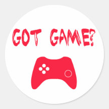Got Game?  Funny Gamer Stickers