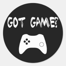 Got Game?  Funny Gamer Stickers