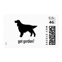 Got Gordon Setter Postage Stamp