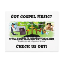 Got Gospel Music? postcards