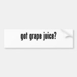 got grape juice? bumper sticker