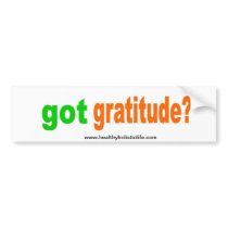 Got Gratitude Bumper Sticker