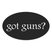 Got Guns? (black) stickers