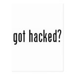 got hacked? post cards