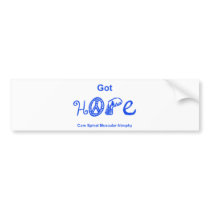 Got Hope - Blue Bumper Stickers