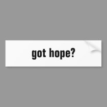 got hope? bumper stickers by sharpcreations got hope? bumper stickers