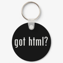 got html? keychains