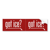 got ice? bumper stickers