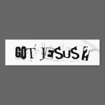 Got Jesus? Bumperstickers by ironydesign Got Jesus? Bumperstickers