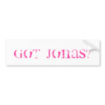 Got Jonas? bumper stickers