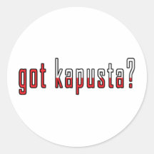 got kapusta? Flag Stickers