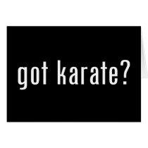 got karate? greeting card