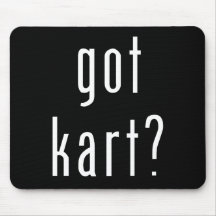 got kart? mousepad - black