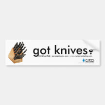 Got Knives Cutco Bumper Sticker