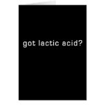 Got Lactic Acid? Funny Running Design Greeting Cards