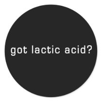Got Lactic Acid? Funny Running Design Sticker
