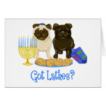 Got Latkes?  Hanukkah Pug Cards - Customizable