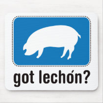 Got Lechon - Blue mousepads