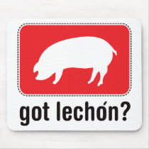 Got Lechon - Red mousepads