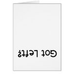 Got Left? Cards