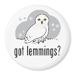 got lemmings? Round Magnet