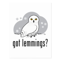 got lemmings? postcard