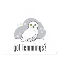 got lemmings? triangle stickers