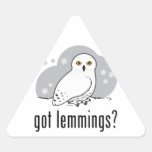got lemmings? Triangle Sticker