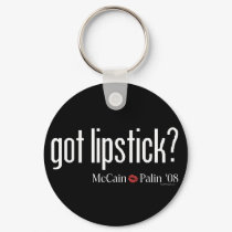 Got Lipstick McCain Palin Keychain