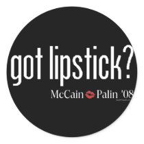 Got Lipstick McCain Palin Sticker