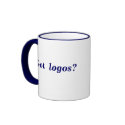 Got logos? sml blue ringer mug (right-hand)