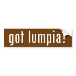 got lumpia? bumper sticker