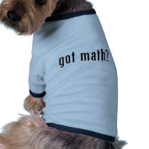 got math? pet shirt