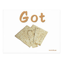 Got Matzoh Passover gifts Post Cards