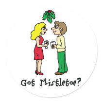 Got Mistletoe Christmas Stickers