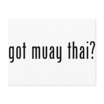 got muay thai? post card