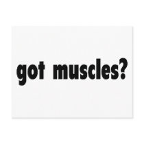 got muscles postcards