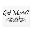 Got Music? (Notes 1) postcards