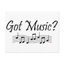 Got Music? (Notes 1) postcards by CelebrationZazzle Got Music? (Notes 1) postcards