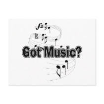 Got Music? (Notes 2) postcards