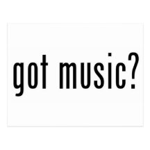 got music? postcards
