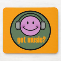 GOT MUSIC SMILE MOUSE MATS