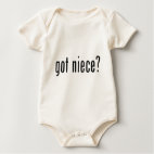 got niece? Infant Organic Onesie / Creeper