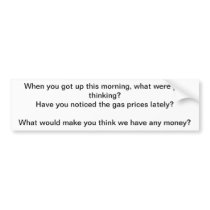 Got No Money Guide Anti-Theft Bumper Sticker 12