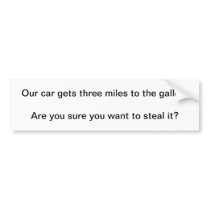 Got No Money Guide Anti-Theft Bumper Sticker 17