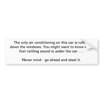Got No Money Guide Anti-Theft Bumper Sticker 2