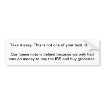Got No Money Guide Anti-Theft Bumper Sticker 21